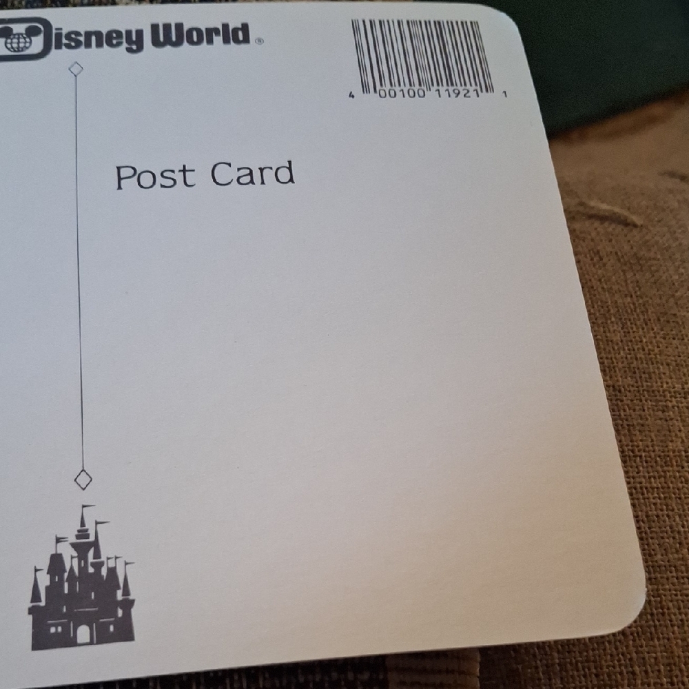 Disney The Lion King Postcard Back with Monochrome Castle Accent Postcard - Picture 3 of 3
